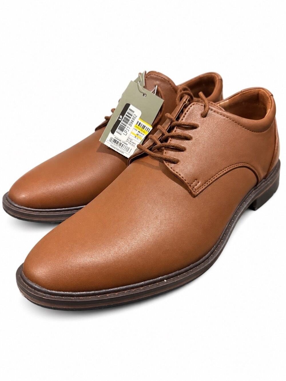 Goodfellow & Co Men’s Size 11.5 Brown Lace Up Derby Dress Shoes New
